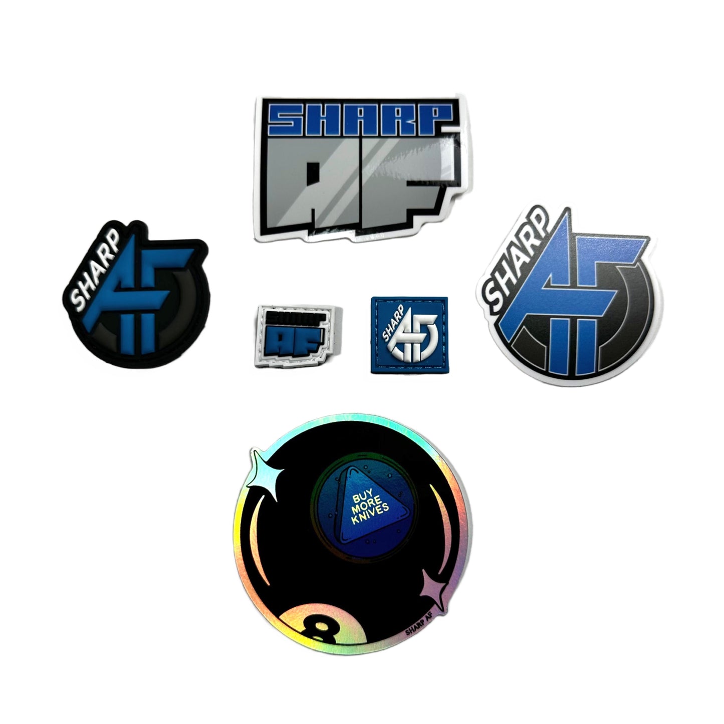 SHARP AF EDC Swag Pack – Logo Patch, Ranger Eyes + Stickers