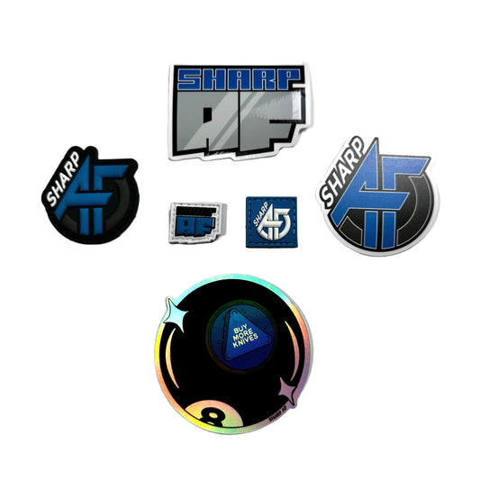 SHARP AF EDC Swag Pack – Logo Patch, Ranger Eyes + Stickers